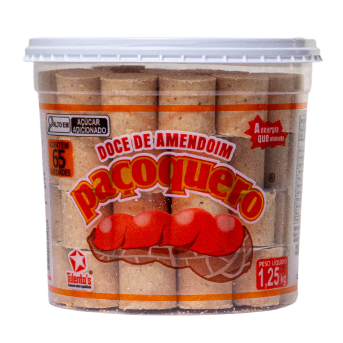 Paçoca Rolha 65 und desembalada